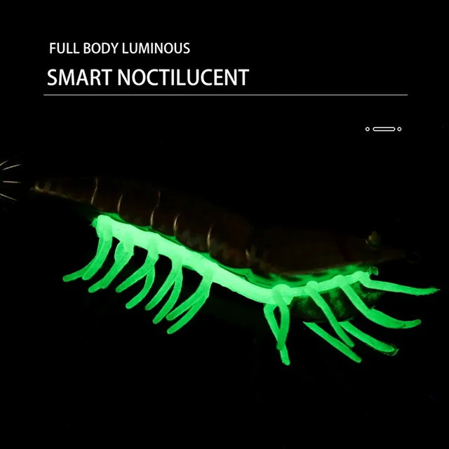 Luminous Wood Shrimp Bionic Bait Water-breaking Lead 1pcs Luya