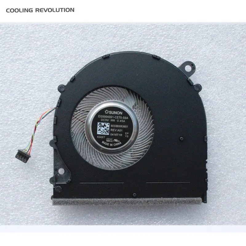 Ventilador de Refrigeração Cpu Portátil Original para Xiaomi mi Notebook 15.6 Pro Gtx Edição Timi Tm1707 181501-ab Eg50040s1-ce60 Ce70-s9a Novo - Imagem 3