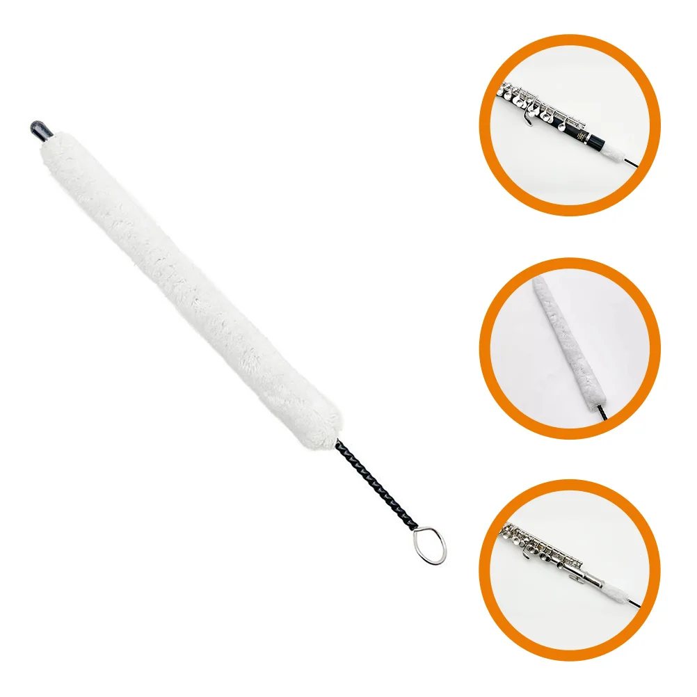 Clearance Piccolo Cleaning Brush Flute Swabs Cleaner Iron Cotton Thread Accessories Tools