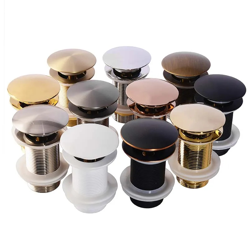 Set De Vidange Noir Mat Pour Lavabo Ou évier, En Laiton Avec Sceaux - Fabrication Allemande