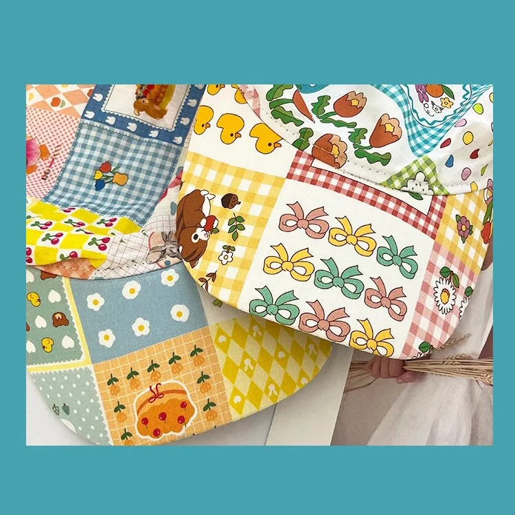 Women's Hats Spring Seaside Vacations French Sweet Cute Girls Outdoor Headscarves With Straps Baseball Caps Funny Fashion Hats - 4