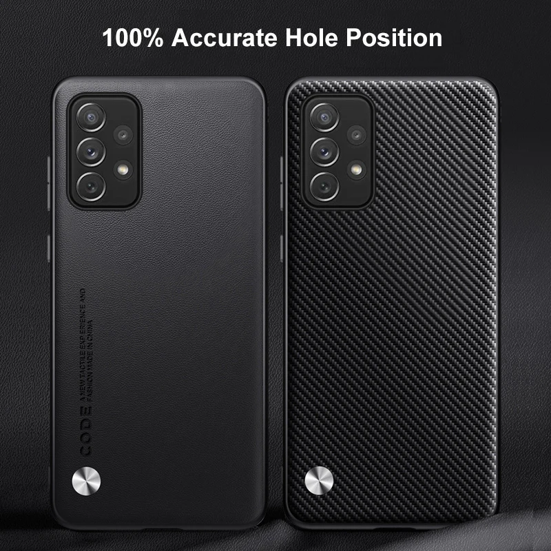 Luxury PU Leather Shockproof Phone Case - Premium Back Cover with Silicone Protection