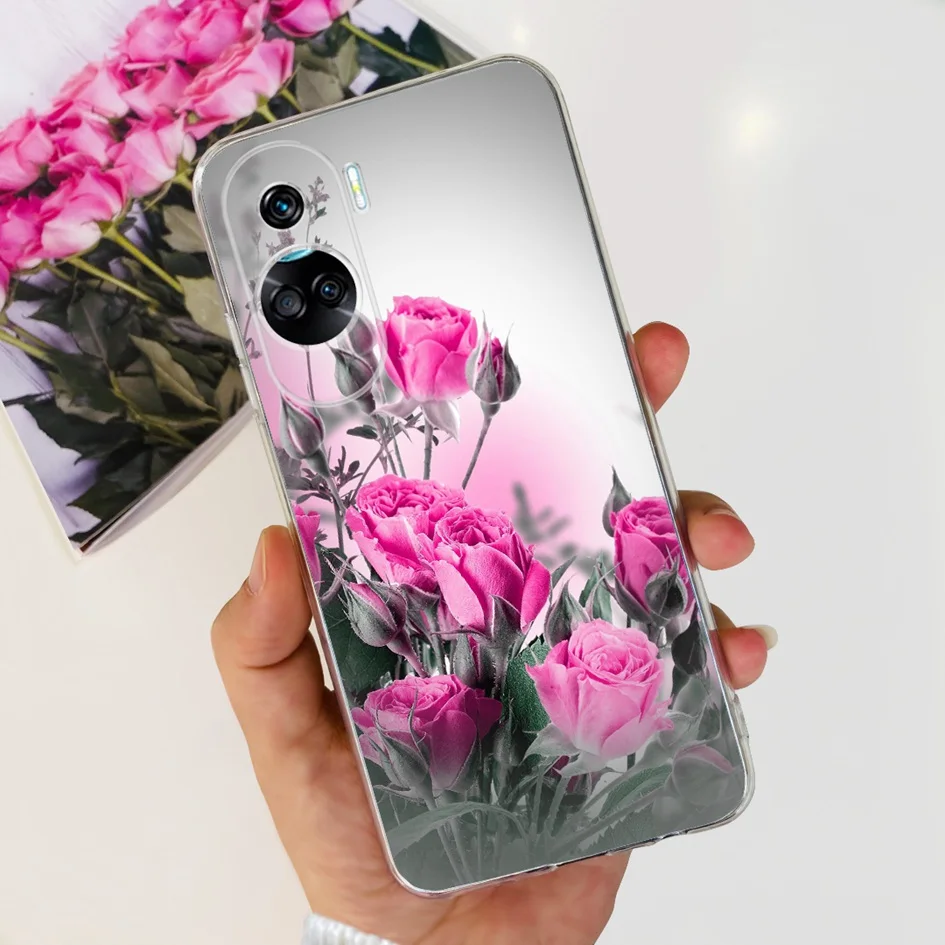 Stylish Pattern Soft Silicone Clear Back Cover