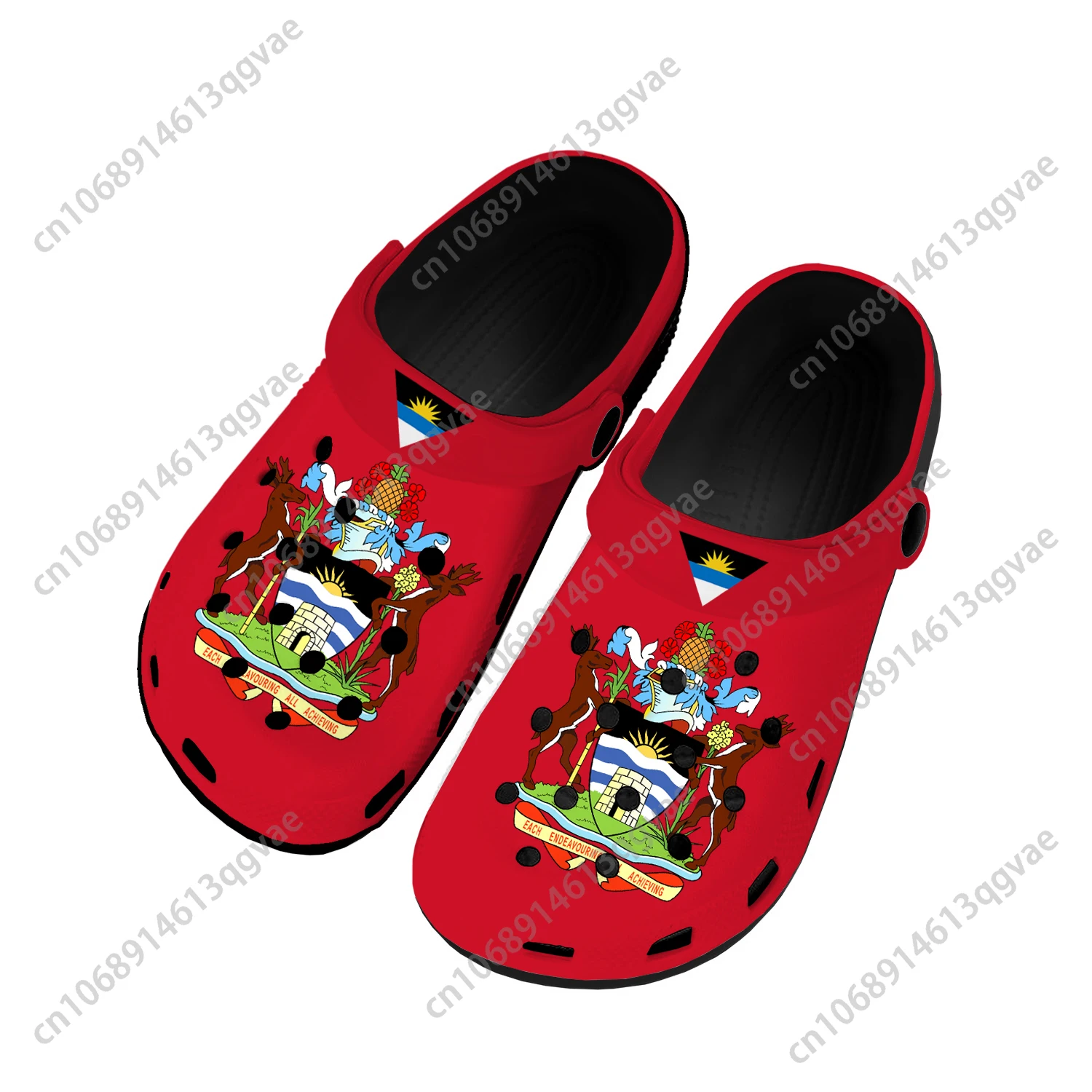 

Antigua and Barbuda Flag Home Clogs Custom Water Shoes Mens Womens Teenager Shoe Garden Clog Breathable Beach Hole Slippers