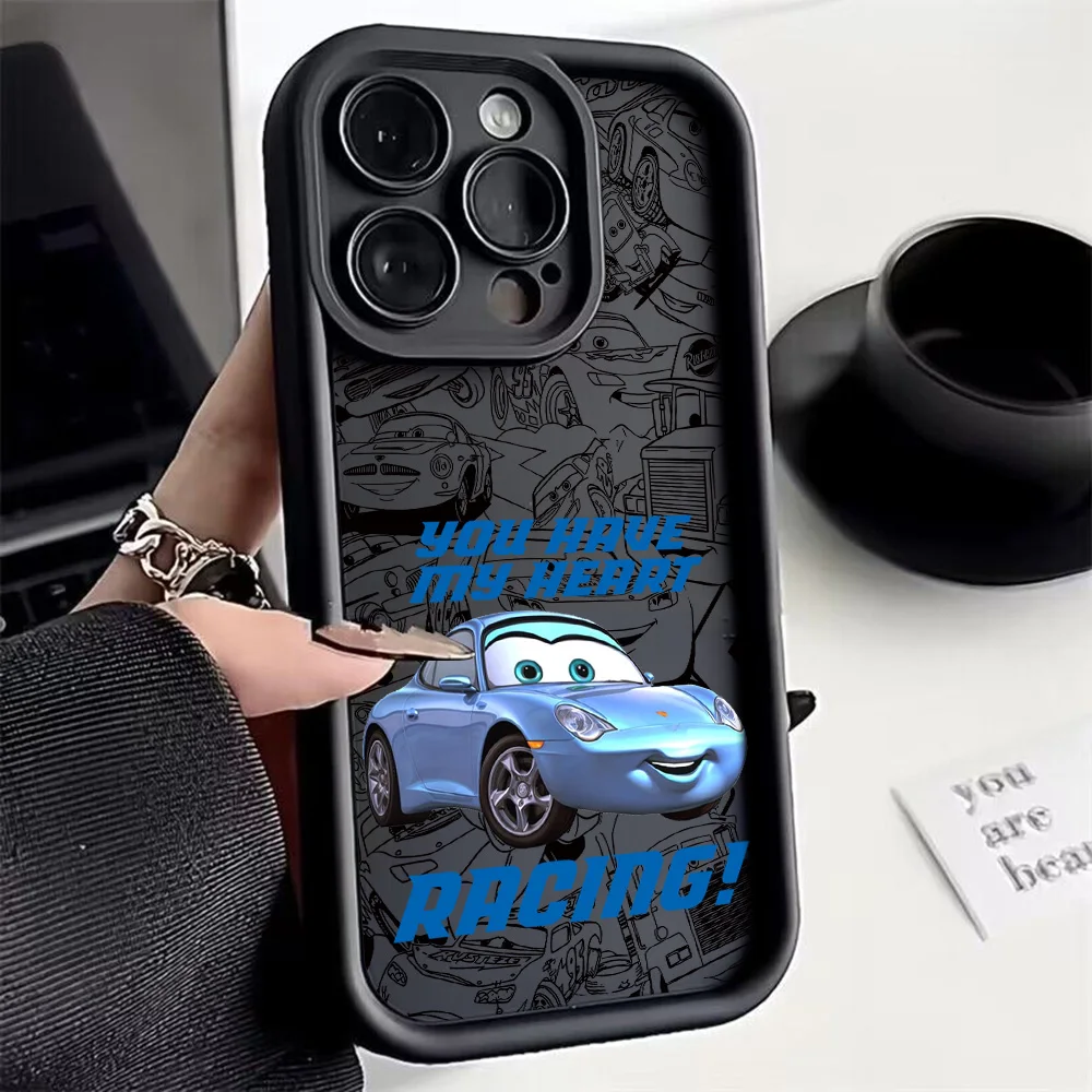 Silicone TPU Cartoon Lightning Car Design Phone Case