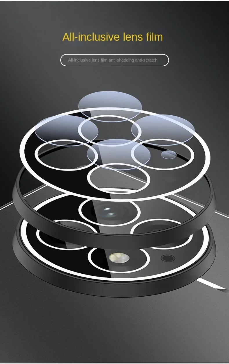 Shockproof Metal Lens Protector Case with Magnetic Ring Holder