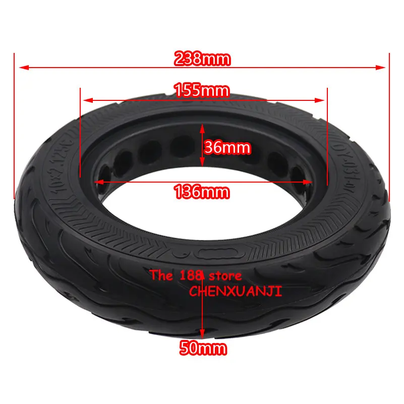 10x2.125 Solid Tires Tyre 10*2.125 Electric Scooter Tire For 8/10 Inch  Electric Scooter Accessories - AliExpress