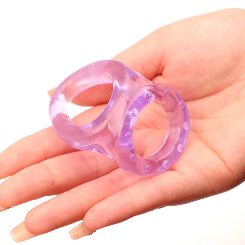Reusable Soft Cock Ring Sex Toys for Men Delay Ejaculation Penis Lasting Erection Scrotum Testis Restraints Adult Games Products