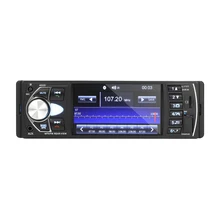 Radio Estéreo para coche con pantalla de 4,1 pulgadas, Unidad Principal Bluetooth, manos libres, AUX, TF, USB, reproductor Multimedia + Control remoto del volante
