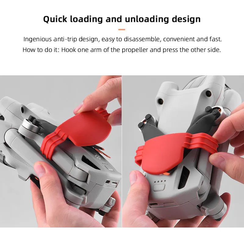 Propeller Holder for DJI Mini 3 PRO, quick loading and unloading design Ingenious anti-trip design, easy to disassemble