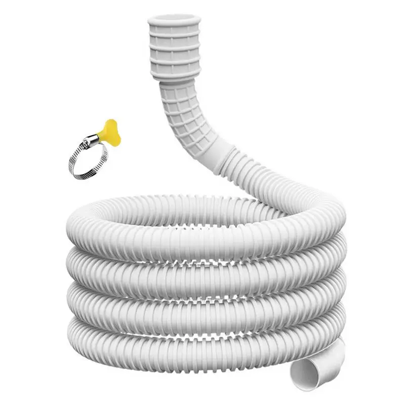 3/4 m Dehumidifier Draining Hose Flexible Leakproof Draining Pipe With Connect Clamp Replacement Dehumidifier Attachment Parts