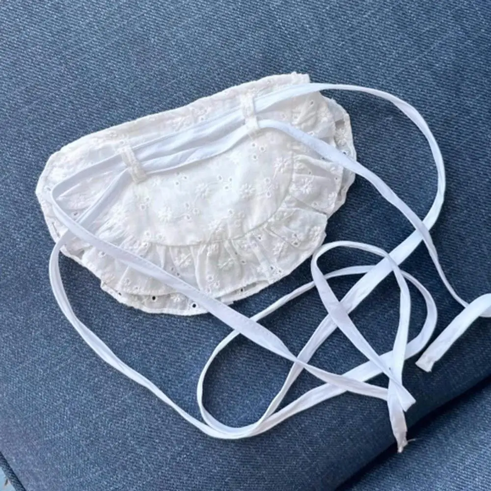 HOT Chic Waist Packs Mini Handbags Fairy Sweet Lace Waist Packs Belt Small Bag Clothing White Bibs Woman Half Waist Short Apron