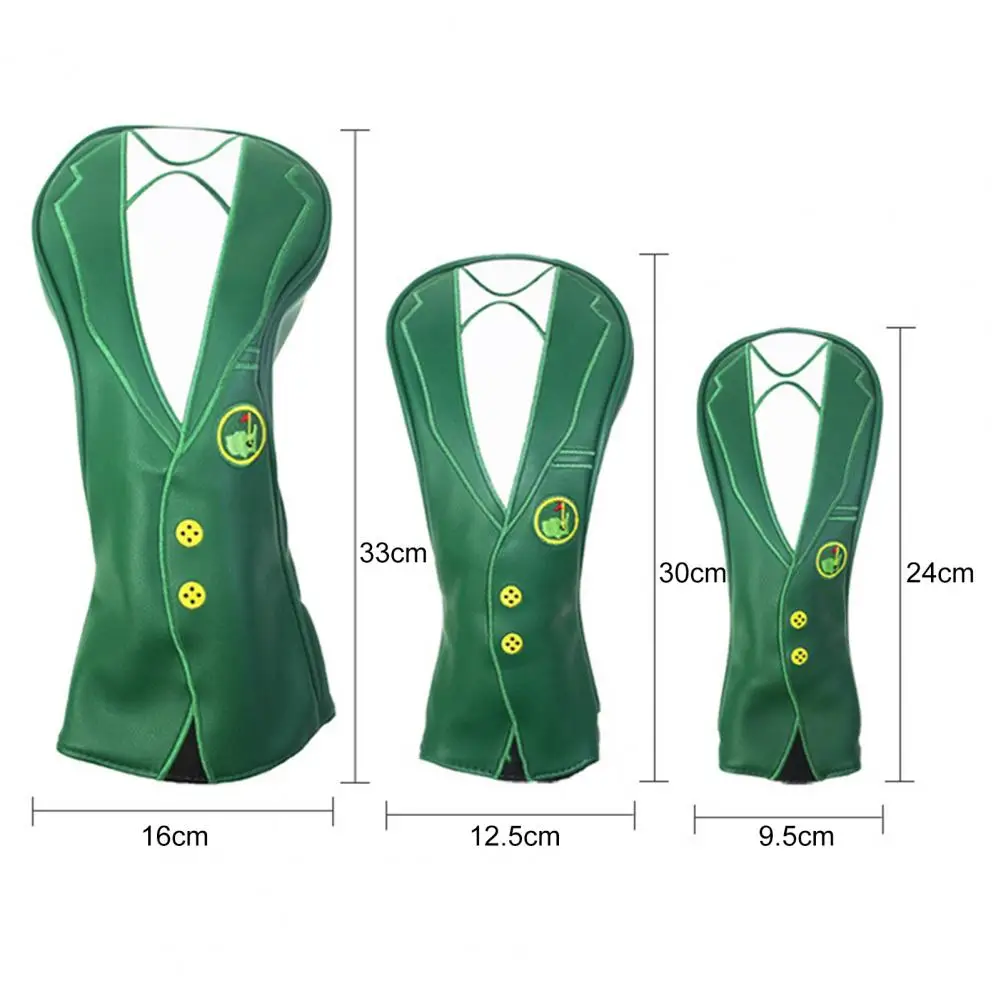 Green Jacket Golf Club Cover Protective Sheath Waterproof Golf Putter Cover Driver Protector Golf Head Cover Golf Accessories 골프