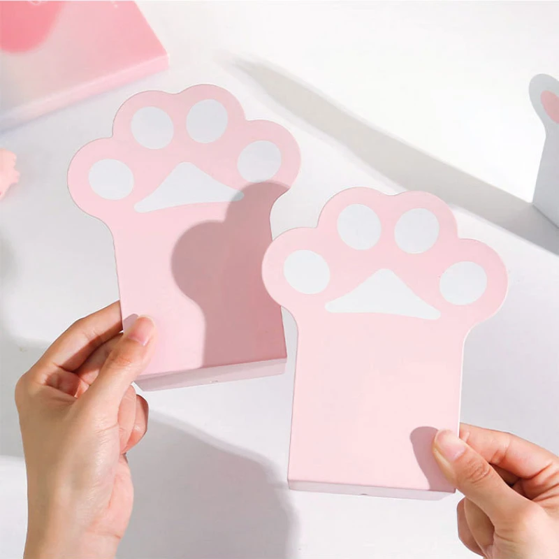 Creative Cat Paw Bookends Kawaii Anti-skid Book Organizer Desktop Book Support 2pcs book organizer book holder book stand