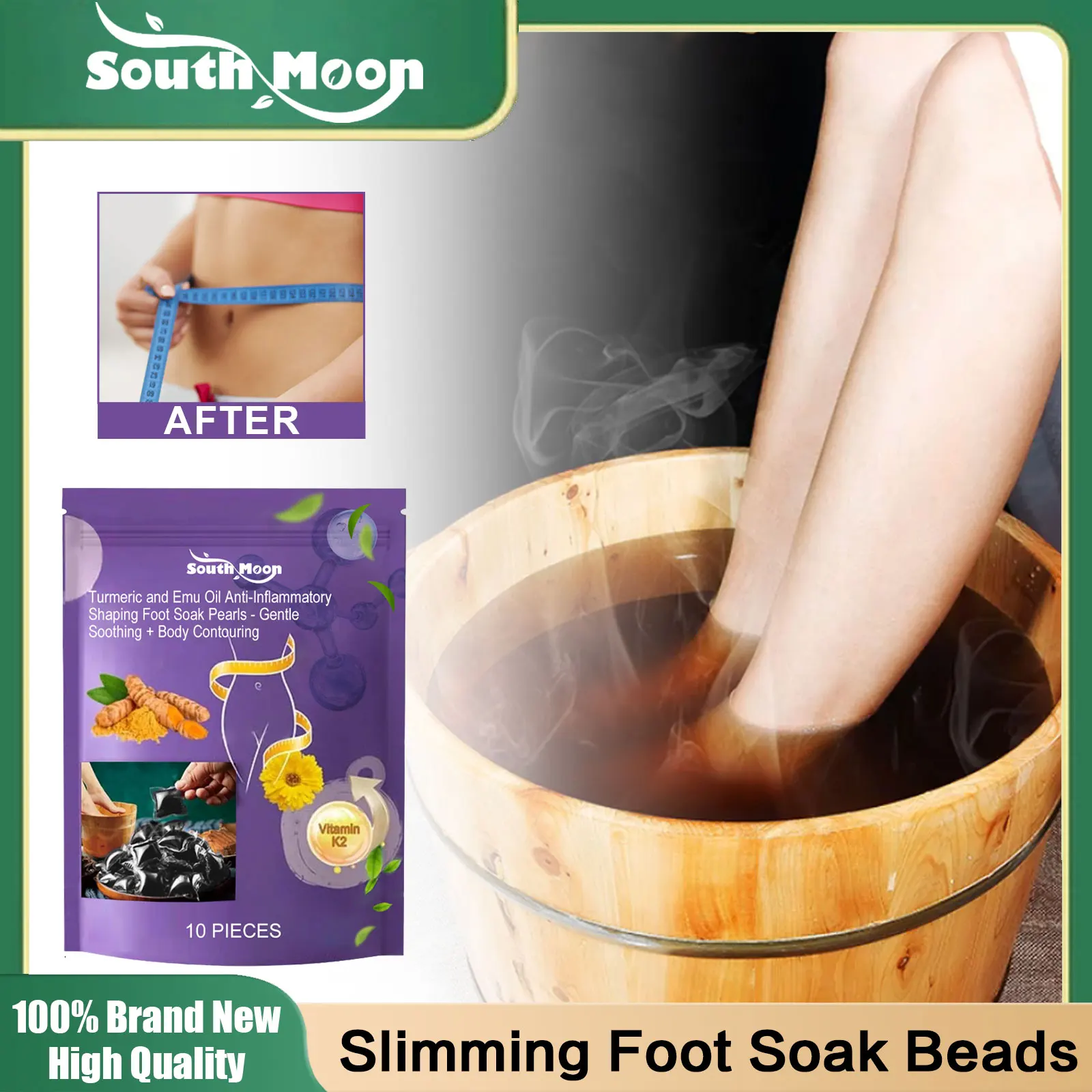 Herbal Detox Foot Soak Relax Feet Relief Sore Muscles Promote Blood Circulation Improve Sleep Dehumidification Foot Bath Beads