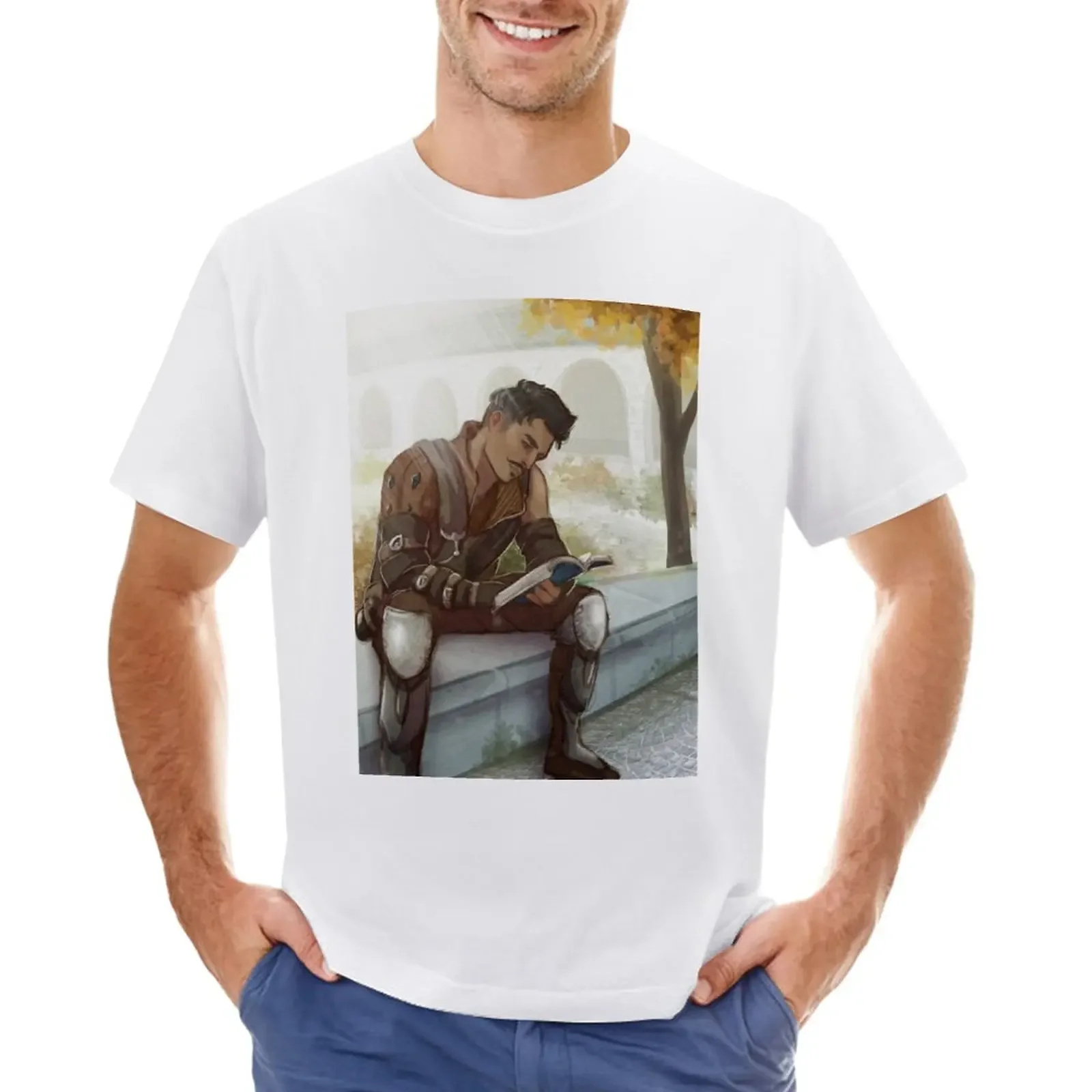 

Skyhold Studying T-Shirt hippie clothes summer top for a boy blacks t shirts for men cotton