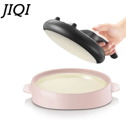 JIQI 자동 크레이프 메이커, 붙지 않는 피자 팬케이크 기계, 가정용 요리, 주방 응용, 스프링 롤, 전기 베이킹 팬 2