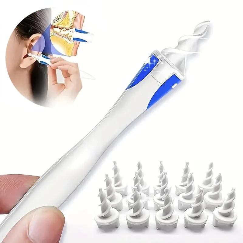 Spiral Silicon Ear Wax Removal Tool Reusable Cleaner Cares Health Tools ear wax cleaner,ear cleaner,ear wax removal kit