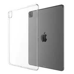 Crystal Clear Protective Case for iPad - Slim & Durable Tablet Cover (Transparent white)