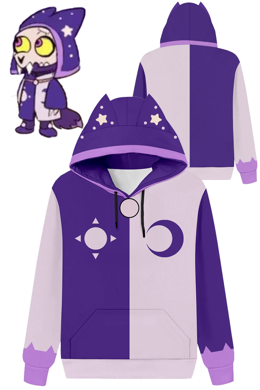King Cosplay Cat Ear Felpa Con Cappuccio Donna Ragazze Costume Anime Cartoon The Owl Cosplay House 3 Roleplay Fantasia Adult Kids Halloween