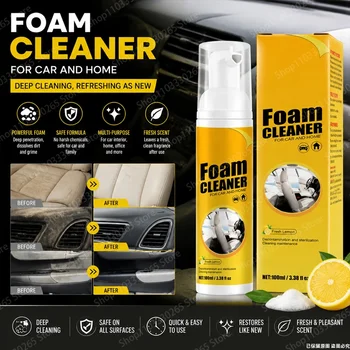 Spray detergente schiumogeno multiuso, schiuma profumata per la pulizia profonda di interni auto, superfici domestiche e macchie sui tessuti