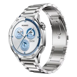Premium 22mm Titanium Metal Watch Strap - Elegant Link Bracelet for Business Watchband Accessory (Silver)