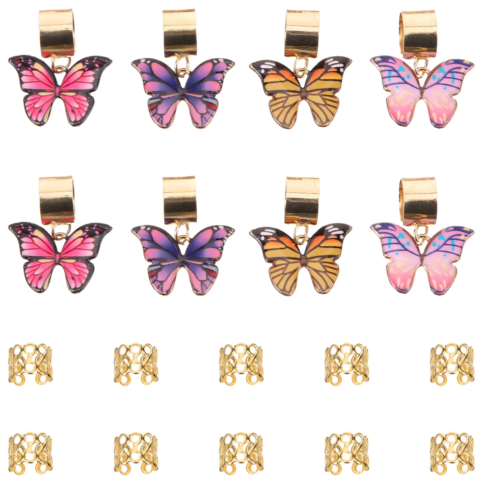

18pcs Butterfly Hair Jewelry Butterfly Braid Accessories Hair Decorations for Braids