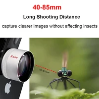 Kase HD Master Macro Lens for iPhone 16 15 14 13 12 Samsung Huawei Android, Macro Phone Camera Lens, Long Shoot Distance 40-85mm 2