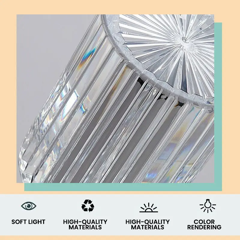 Crystal Table Lamp Touch Remote Control Night Lamp Rechargeable Bedside Night Lights Acrylic Home Decor Lighti Decoration