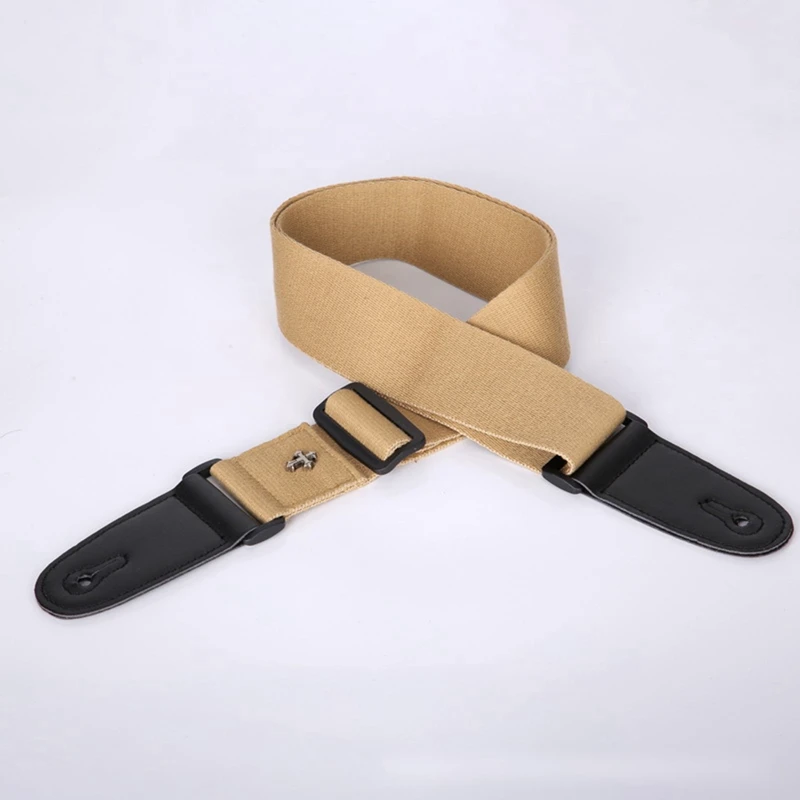 Brown Guitar Strap Folk Acoustic Guitar Electric Electric Bass Ukulele Strap Durable
