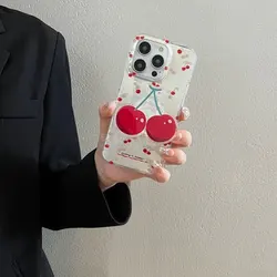 Sweet Cherry Stand Holder Shining Phone Case - Moto G34 5G G45 (1)