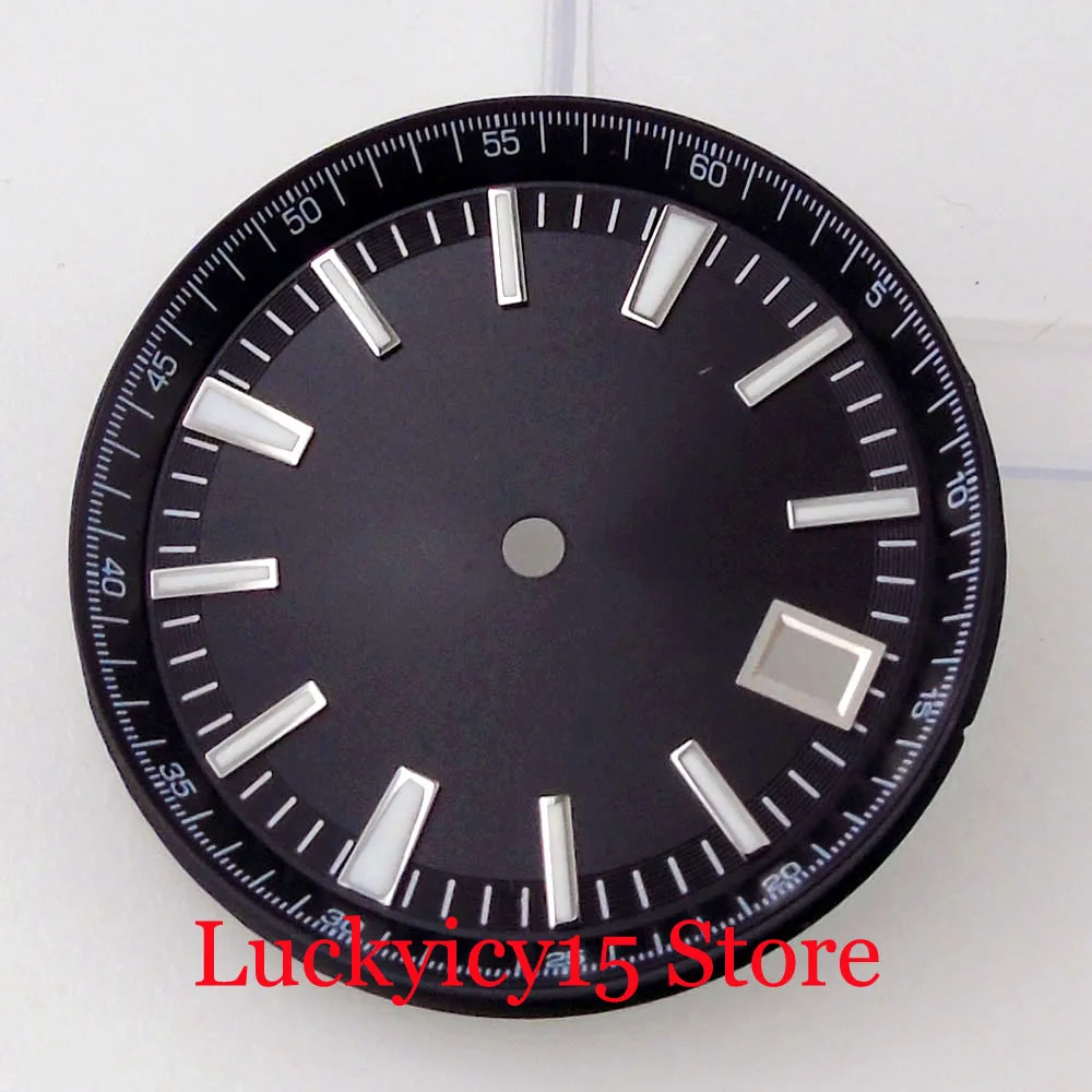 Enhanced Stainless Steel Watch Case with Sapphire Glass Back and Push-Pull Crown, 41MM