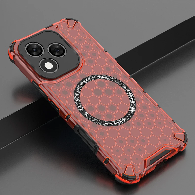 Magnetic Shockproof Clear Phone Case with Air-Cushion and Mag-Safe Compatibility