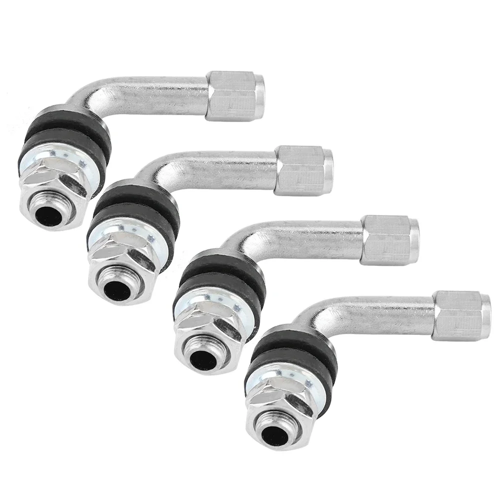 90 Degree Angle Tire Valve Stems 4pcs For Car Motorcycle Tyre