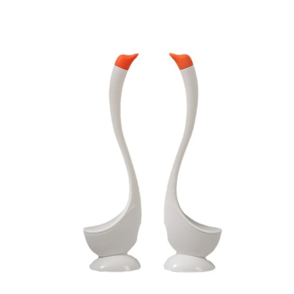 Description Picture 4 of itemSwan Shape Long Handle Toilet Brush Cartoon Dense Bristle Head Toilet Plunger Household Plastic Toilet Cleaning Brush Home Use