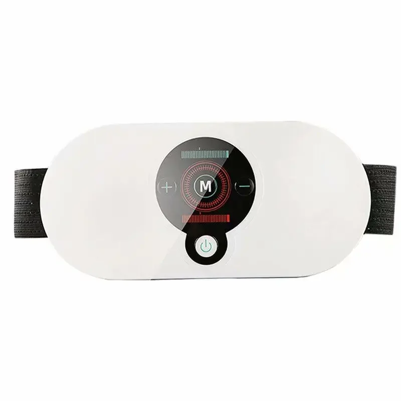 New Abdominal Massager Warm Stomach Care Vibration Waist Belt Hot Compress Abdomen Massager from Mainland China AE Stock