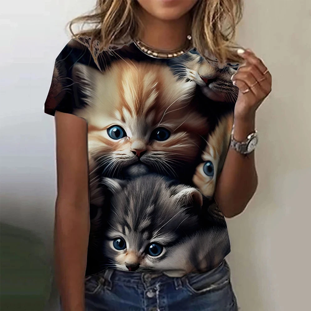 Thalia | Women's Cute Softie Animals Art Print Shirt main image 1