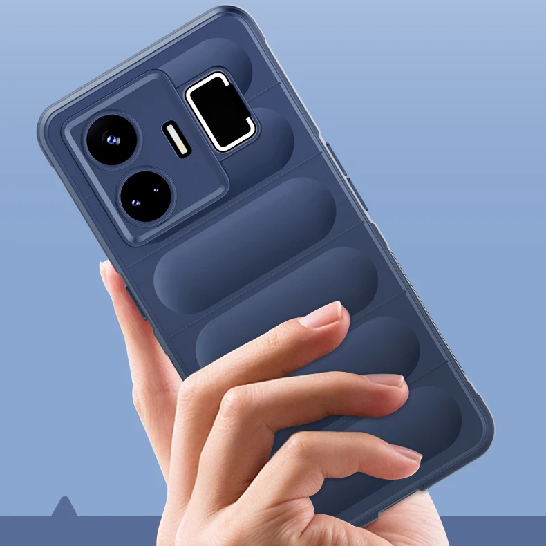 Realme GT3 240W / GT Neo 5 용 소프트 케이스 견고한 쉴드 실리콘..