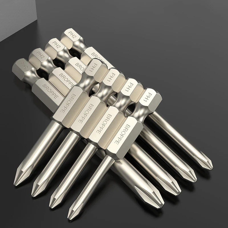 Magnetic Phillips Electric Screwdriver Bit 50/75/100/150mm Hex Shank S2 Alloy Steel Cross Batch Head Power Screw driver Bit — view 3