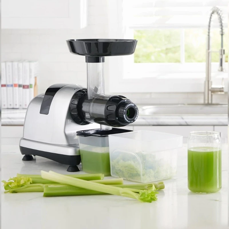 Cold Press Slow Juicer Masticating Juicer, Cold Press Juicer Machine for Celery with Adjustable Dial,Easy To Clean