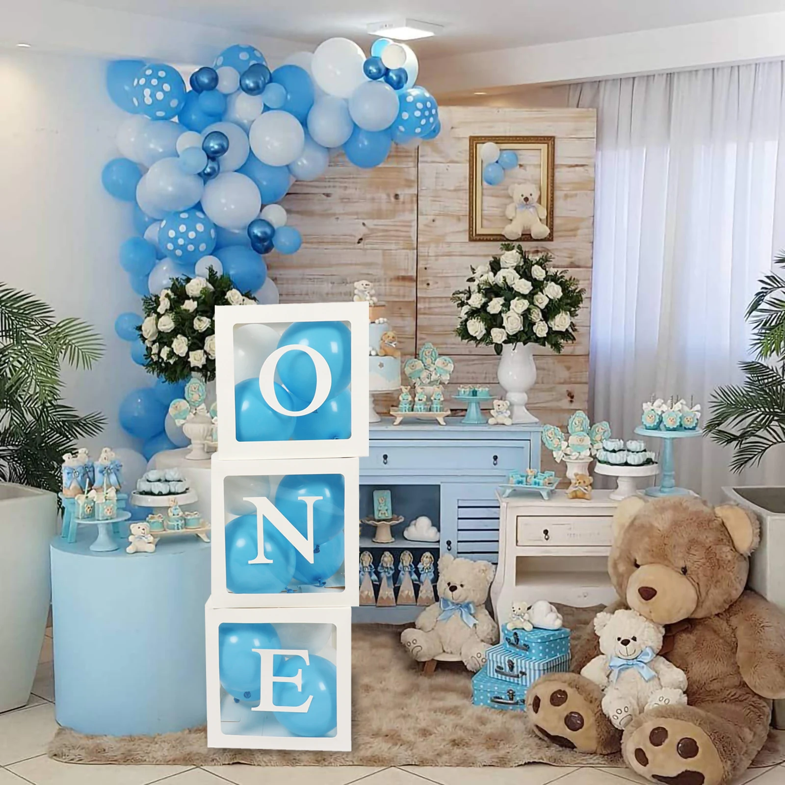 Alphabet Name Box Transparent Birthday Balloon Box Wedding Globos 1st Birthday Party Decoration Kids Latex Balloon Baby Shower party balloons price