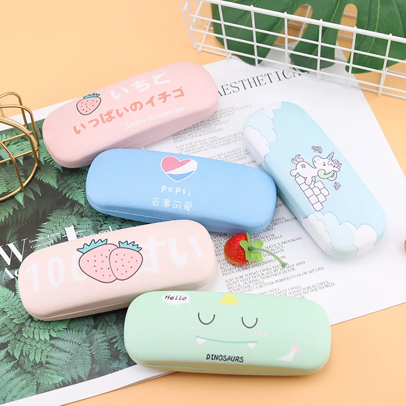 

INS Cartoon Glasses Case Protector Hard Fresh Style Eyeglass Case Glasses Pocket Cute Reading Eyewear Bags Sunglasses Storage