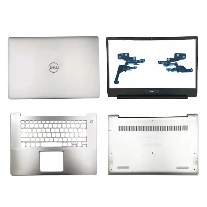 For The New Dell Inspiron 15 5580 5588 5585 Lcd Back Cover / Lcd Front Bezel / Palm Rest / Bottom Cover / Hinge / Silver