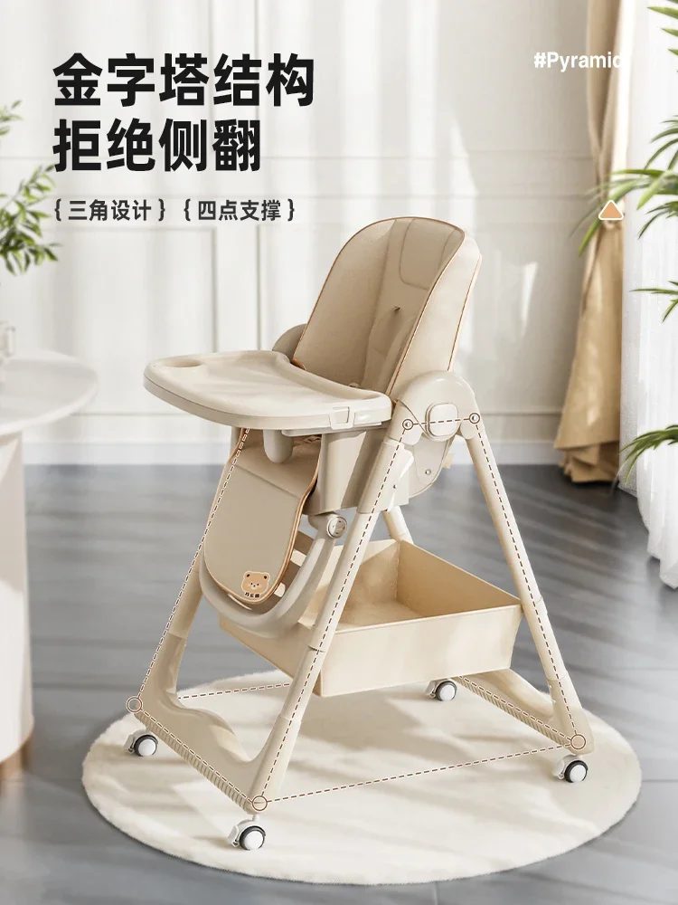 Baby Dining Chair Multifunctional Foldable Portable Baby Dining Table Chair for Home Use Children's Table