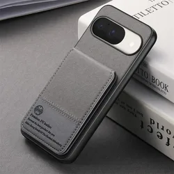 Premium RFID Blocking Leather Wallet Case - Luxury Card Holder Back Cover - Google Pixel 11 (GRAY)