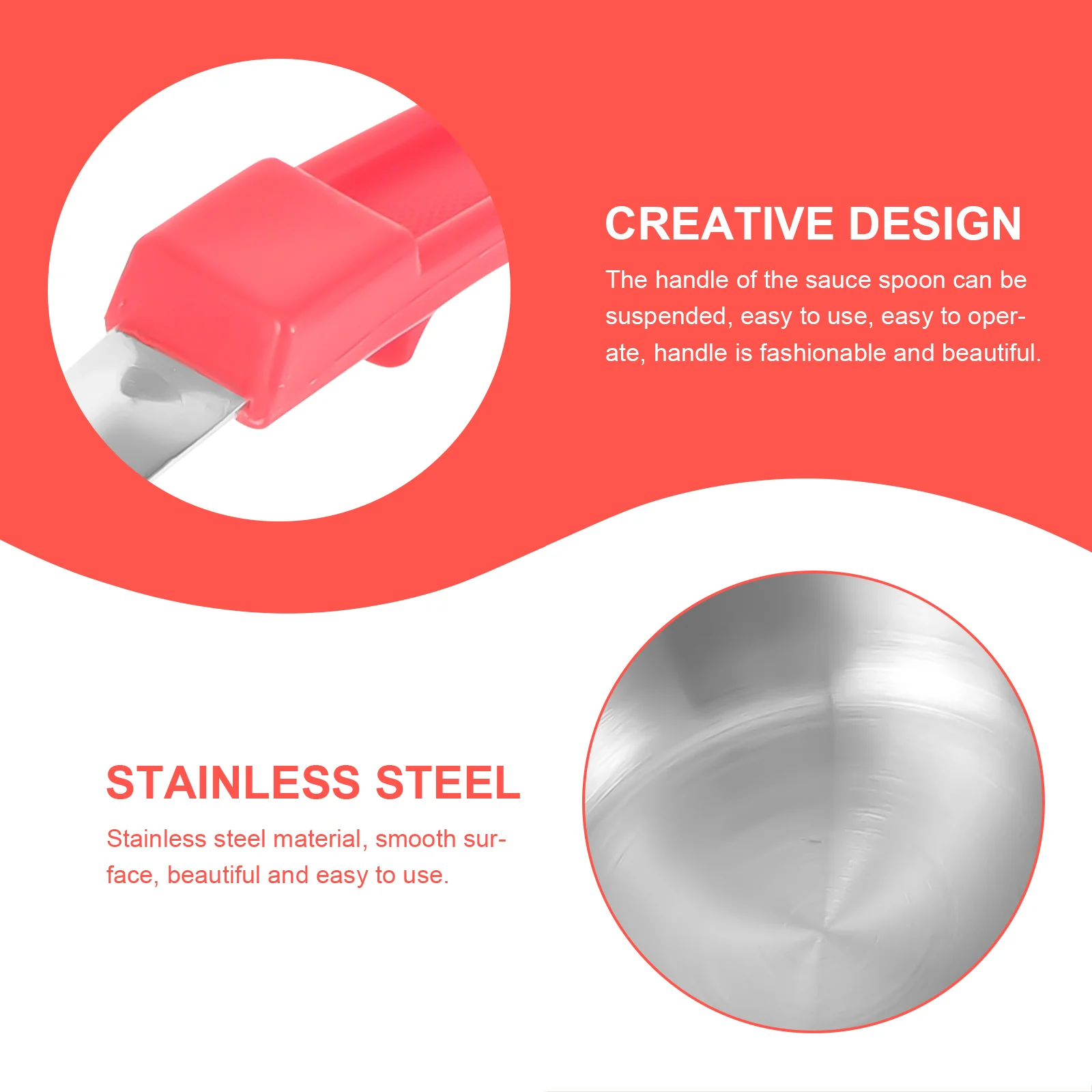 Pizza Sauce Spoon Kitchen Serving Scoop Stainless Steel Portion Control Ladle Small Ladles for Food