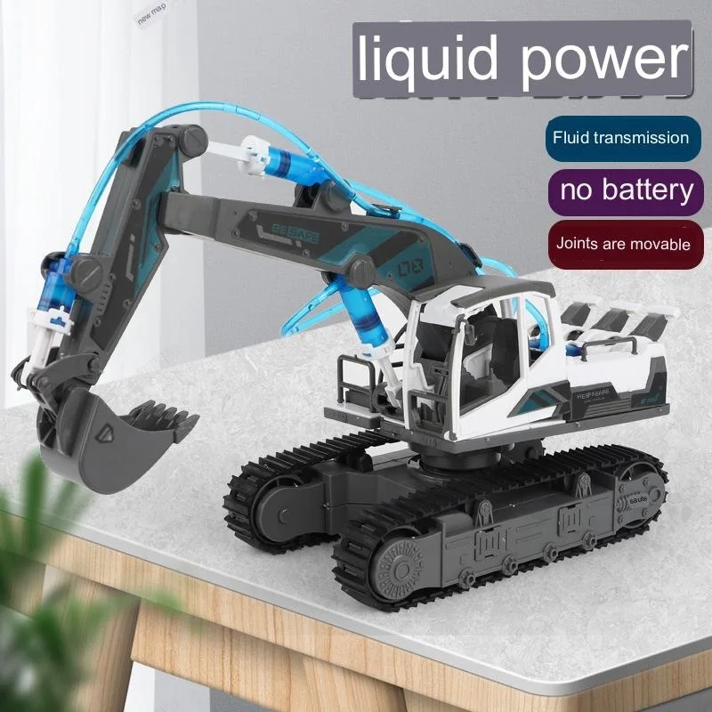 

Детский гидравлический инженерный экскаватор, вращающийся кран, лопата, научные и физические эксперименты, научные обучающие игрушки