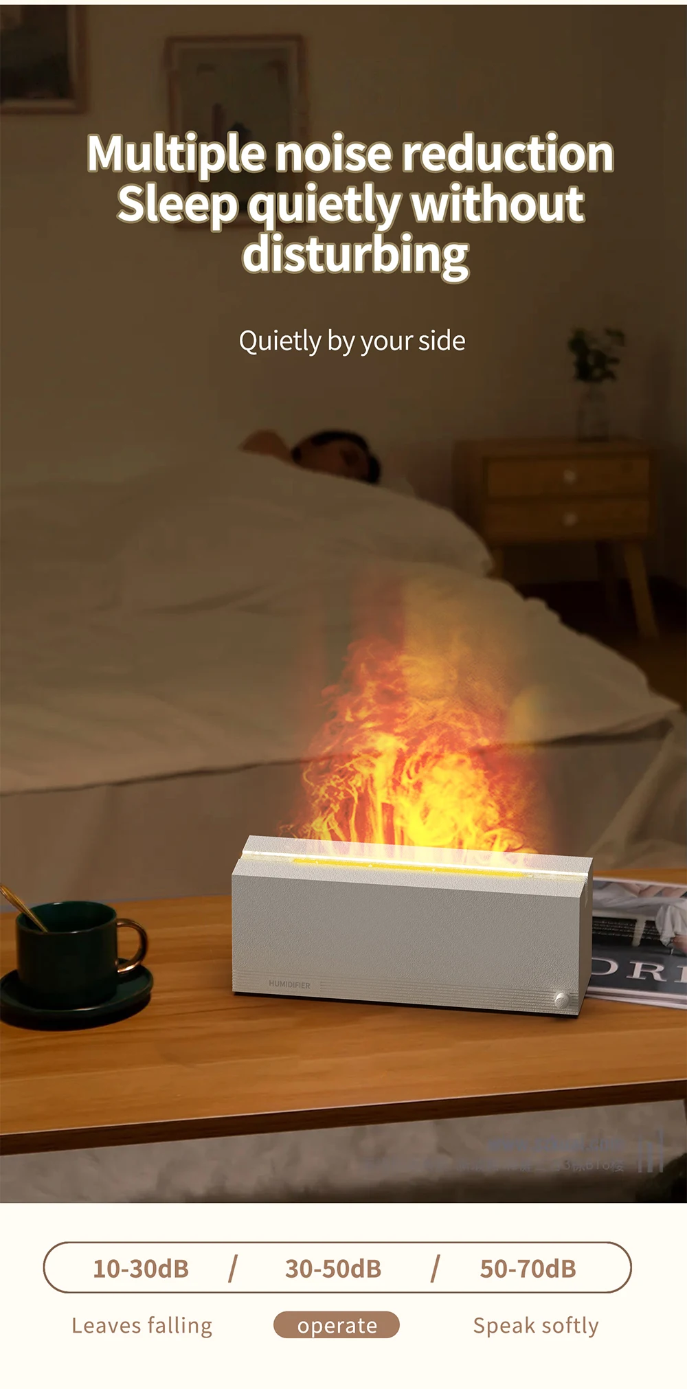 2023 Flame Humidifier Type-C USB Ultrasonic Aroma Diffuser LED Cool Mist Maker Fogger Essential Oil Room Fragrance Home Office