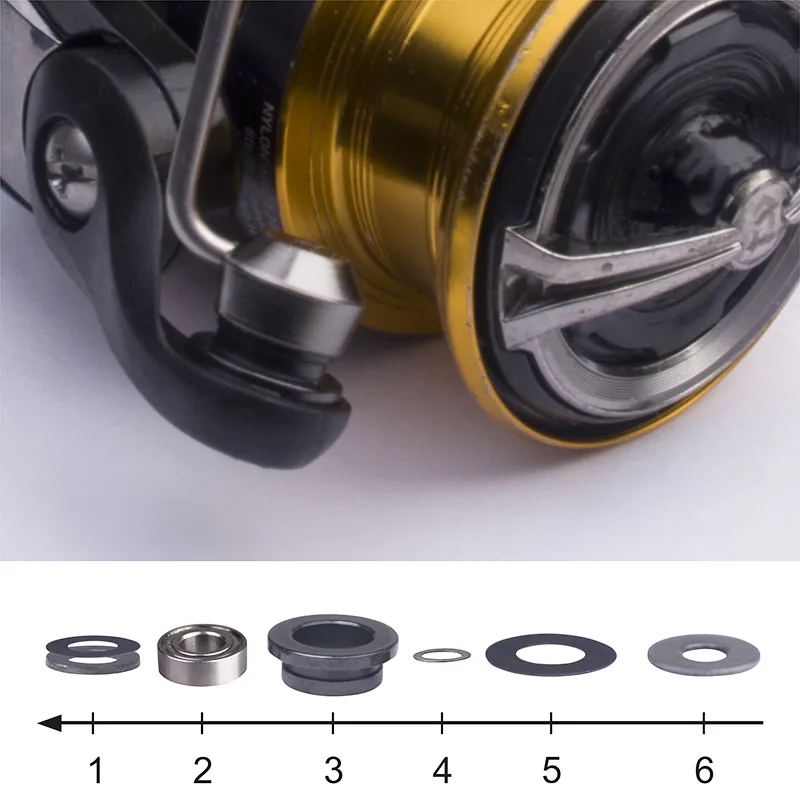 BassLegend For Daiwa Reel Fishing SIC Line Thread Guide Roller And Ball Bearing For Spinner Reel spinning fishing accessory
