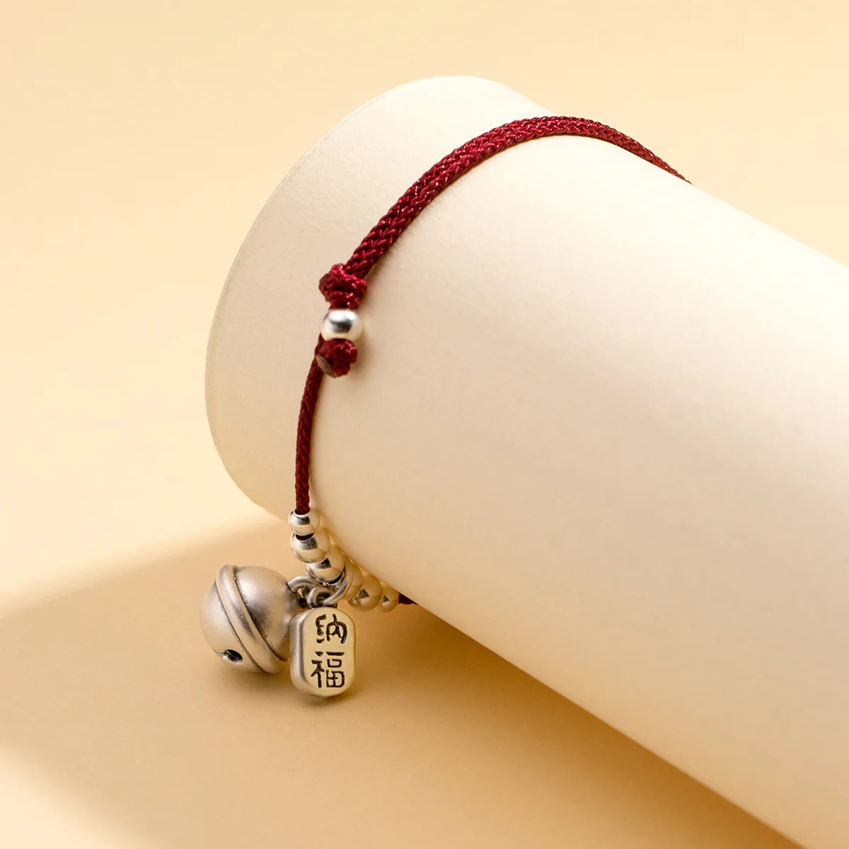 1 Pz/Lotto 999 Argento Puro Campanello Campanello Bless Preghiera Bracciali 14-22Cm Regolabile Buona Fortuna Gioielli Unisex Braccialetti Donna Uomo